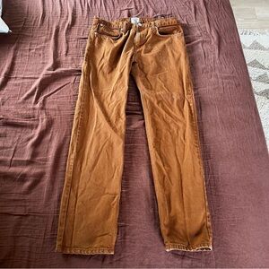 Rustic Dime Bronze Slim Straight Jeans